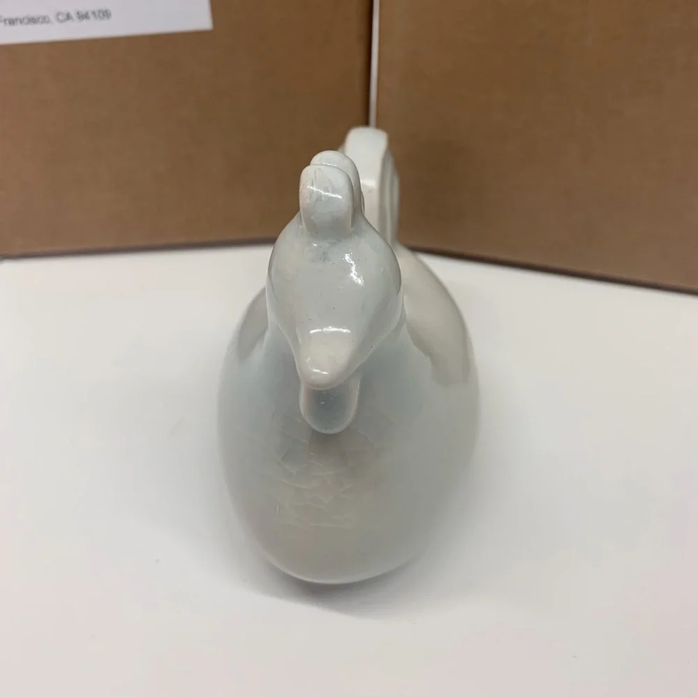 West Elm 2/$18 Chicken White Candle Taper Holder
